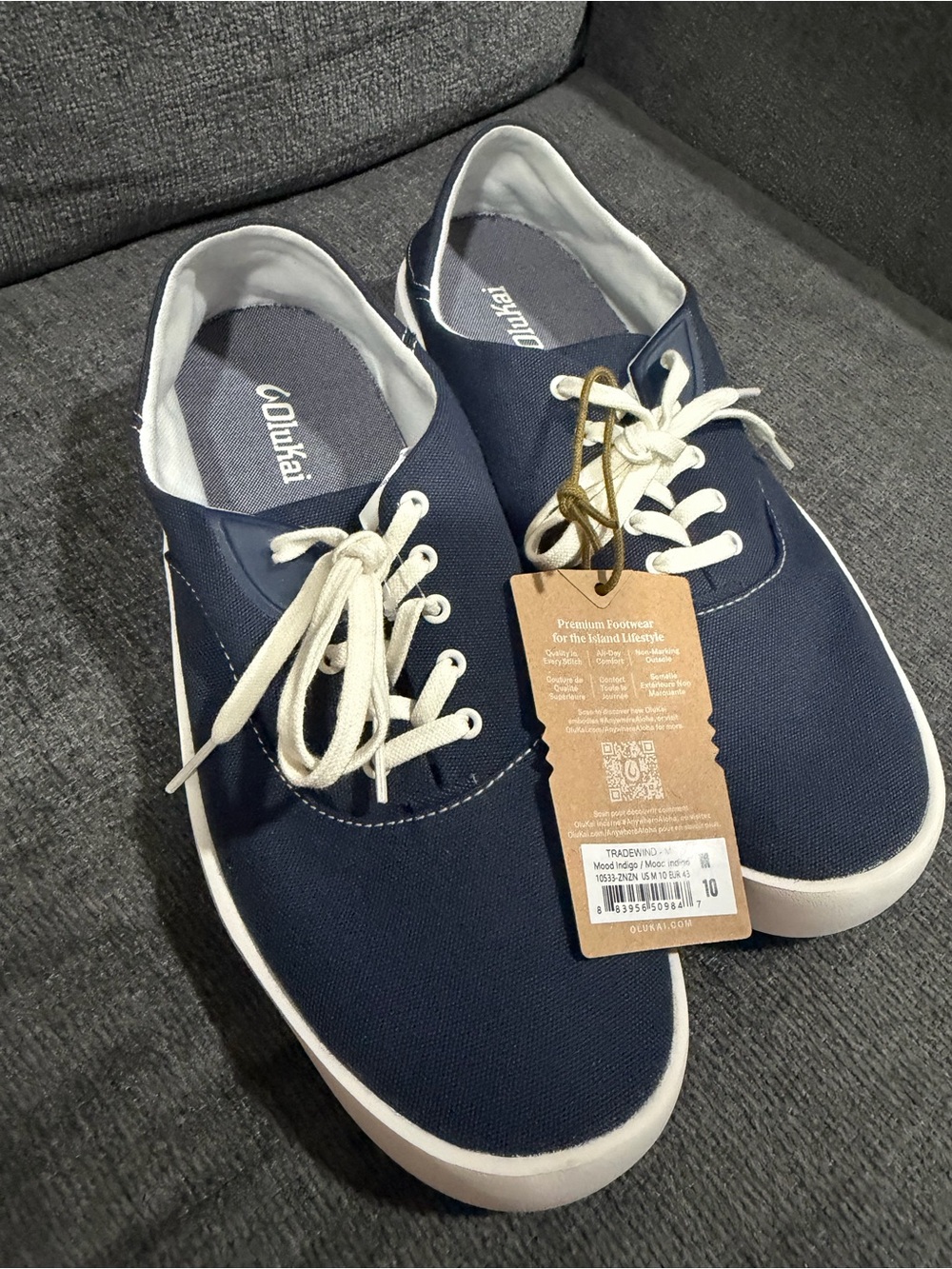 Olukai Tradewind Casual Shoes Navy Mood Indigo Brand New Men’s Size 10